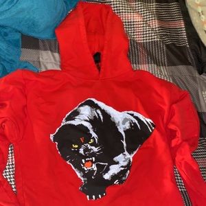 VLONE PANTHER HOODIE RED